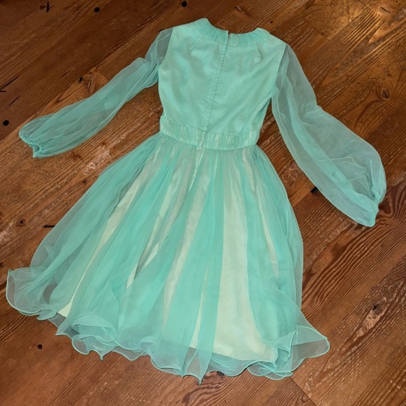 Vintage 1960s Miss Ellette Chiffon Dress - Size 4 or Small - Picture 9 of 9